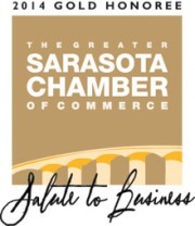 Wentzel's is a Gold Honoree for 2014 Sarasota Chamber of Commerce