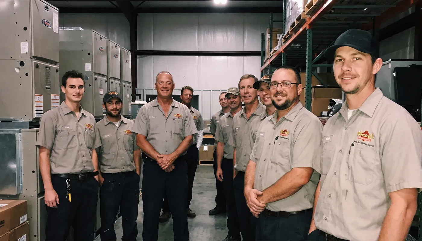 Wentzel's HVAC crew and warehouse, Sarasota