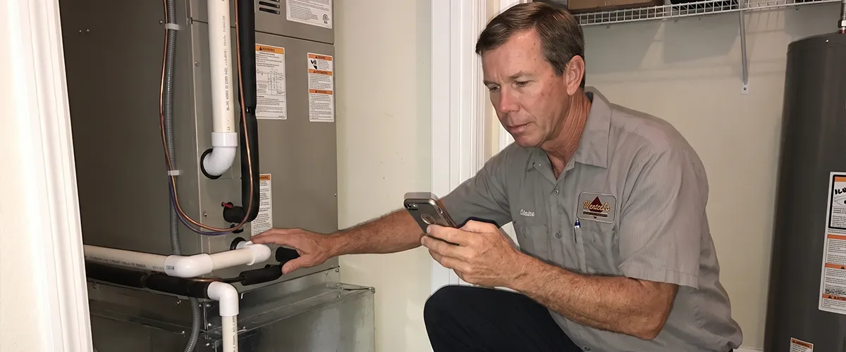 Wentzel's installation crew completing a new AC system change-out in Sarasota