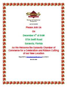 Sarasota HVAC - Sarasota Chamber of Commerce Ribbon Cutting