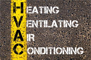 Heating Ventilating Air Conditioning painted on street